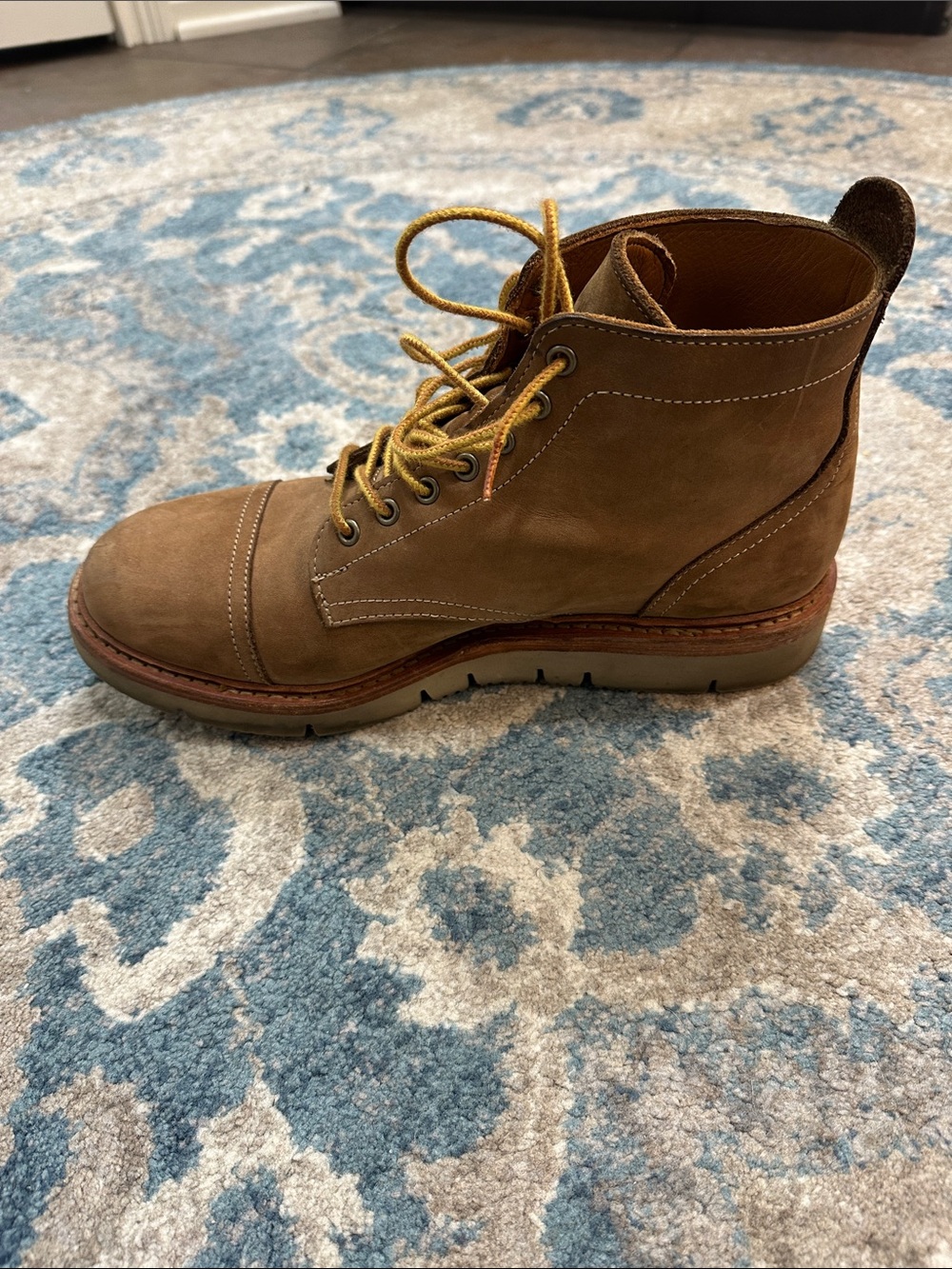 Allen Edmonds Park City Tan Suede Lace-Up Boots - Picture 8 of 13